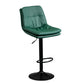 Modern Leather Bar Stool Swivel Bucket Adjustable Height Full Back Counter Stool Green 1 Piece Clearhalo 'Bar Furniture' 'Bar Stools' 'bar_stools' 'furn' 'furn_bar_stools' 'furniture_bar_stools' 'Kitchen & Dining Furniture' 'kitchen&dining_furn' 'kitchen' 'kitchen_furn' Furniture' 4275863