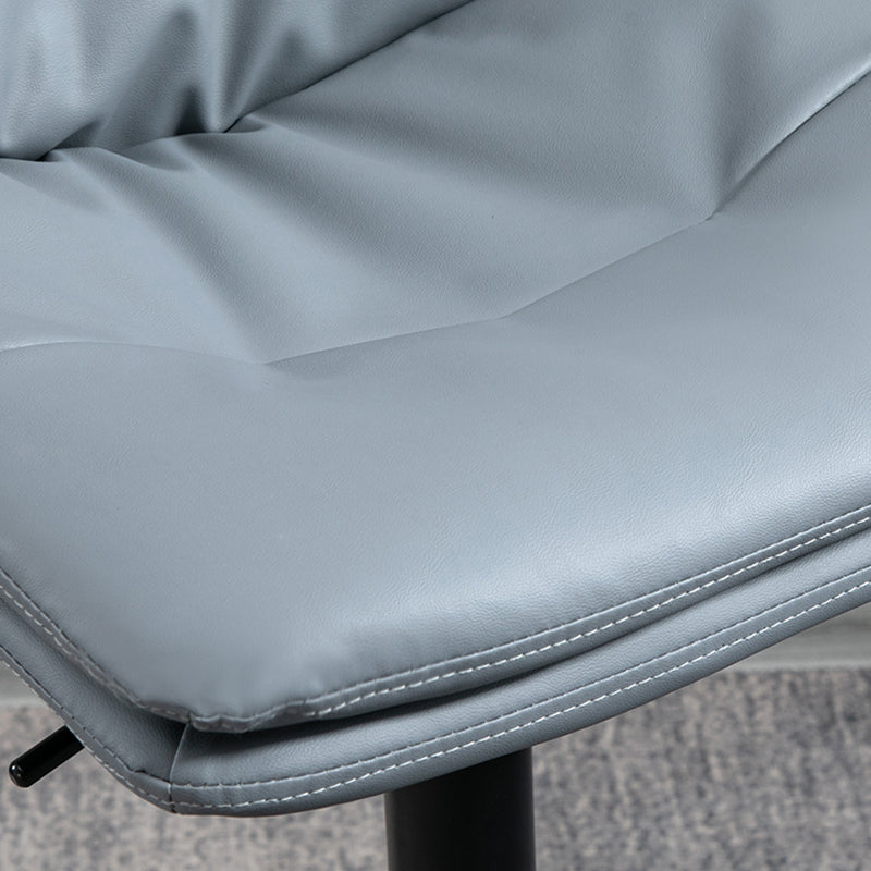 Modern Leather Bar Stool Swivel Bucket Adjustable Height Full Back Counter Stool Clearhalo 'Bar Furniture' 'Bar Stools' 'bar_stools' 'furn' 'furn_bar_stools' 'furniture_bar_stools' 'Kitchen & Dining Furniture' 'kitchen&dining_furn' 'kitchen' 'kitchen_furn' Furniture' 4275874