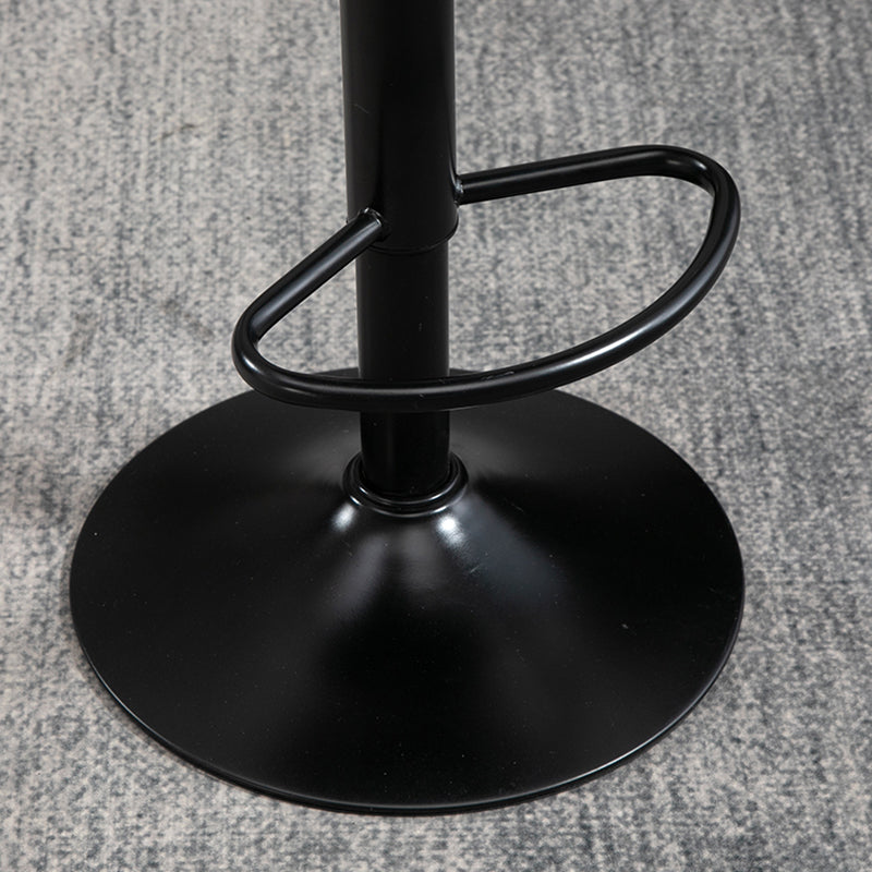 Modern Leather Bar Stool Swivel Bucket Adjustable Height Full Back Counter Stool Clearhalo 'Bar Furniture' 'Bar Stools' 'bar_stools' 'furn' 'furn_bar_stools' 'furniture_bar_stools' 'Kitchen & Dining Furniture' 'kitchen&dining_furn' 'kitchen' 'kitchen_furn' Furniture' 4275879