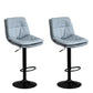 Modern Leather Bar Stool Swivel Bucket Adjustable Height Full Back Counter Stool Grey 2 Piece Set Clearhalo 'Bar Furniture' 'Bar Stools' 'bar_stools' 'furn' 'furn_bar_stools' 'furniture_bar_stools' 'Kitchen & Dining Furniture' 'kitchen&dining_furn' 'kitchen' 'kitchen_furn' Furniture' 4275881