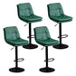Modern Leather Bar Stool Swivel Bucket Adjustable Height Full Back Counter Stool Green 4 Piece Set Clearhalo 'Bar Furniture' 'Bar Stools' 'bar_stools' 'furn' 'furn_bar_stools' 'furniture_bar_stools' 'Kitchen & Dining Furniture' 'kitchen&dining_furn' 'kitchen' 'kitchen_furn' Furniture' 4275887