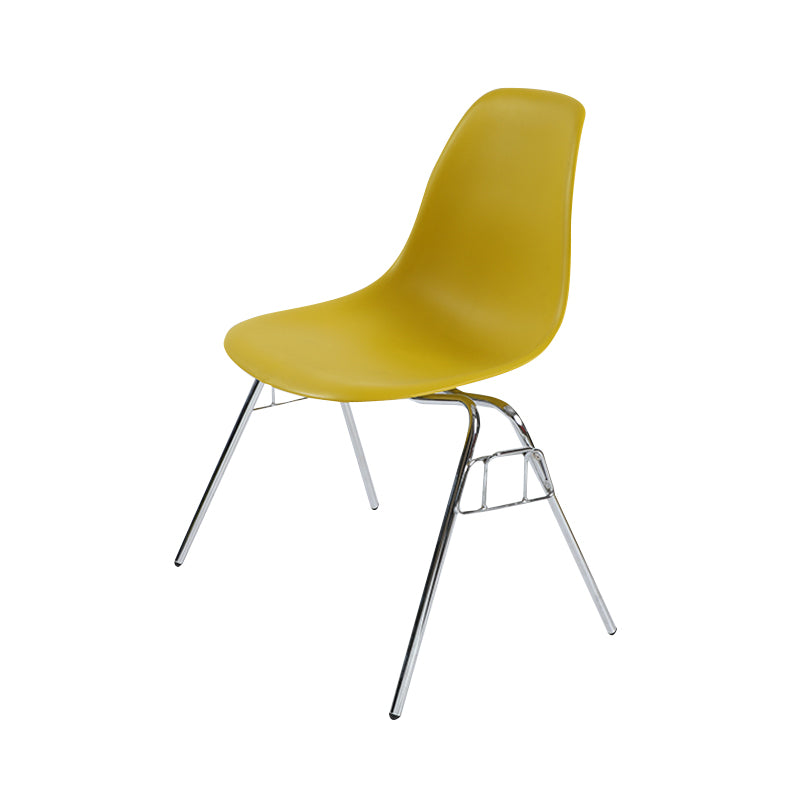 Modern Metal Dining Armless Chair Plastic Dining Side Chair for Restaurant Use Ginger 1 Piece Clearhalo ' kitchen&dining_furn' 'Dining Chairs' 'Dining Tables & Seating' 'dining_chair' 'Furniture' 'furniture_dining_chair' 'Kitchen & Dining Furniture' 'kitchen' 4275919