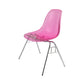 Modern Metal Dining Armless Chair Plastic Dining Side Chair for Restaurant Use Rose Red 1 Piece Clearhalo ' kitchen&dining_furn' 'Dining Chairs' 'Dining Tables & Seating' 'dining_chair' 'Furniture' 'furniture_dining_chair' 'Kitchen & Dining Furniture' 'kitchen' 4275921