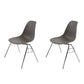 Modern Metal Dining Armless Chair Plastic Dining Side Chair for Restaurant Use Grey Set of 2 Clearhalo ' kitchen&dining_furn' 'Dining Chairs' 'Dining Tables & Seating' 'dining_chair' 'Furniture' 'furniture_dining_chair' 'Kitchen & Dining Furniture' 'kitchen' 4275924