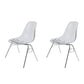Modern Metal Dining Armless Chair Plastic Dining Side Chair for Restaurant Use Clear Set of 2 Clearhalo ' kitchen&dining_furn' 'Dining Chairs' 'Dining Tables & Seating' 'dining_chair' 'Furniture' 'furniture_dining_chair' 'Kitchen & Dining Furniture' 'kitchen' 4275927