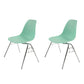 Modern Metal Dining Armless Chair Plastic Dining Side Chair for Restaurant Use Turquoise Set of 2 Clearhalo ' kitchen&dining_furn' 'Dining Chairs' 'Dining Tables & Seating' 'dining_chair' 'Furniture' 'furniture_dining_chair' 'Kitchen & Dining Furniture' 'kitchen' 4275931