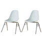 Modern Metal Dining Armless Chair Plastic Dining Side Chair for Restaurant Use White Set of 2 Clearhalo ' kitchen&dining_furn' 'Dining Chairs' 'Dining Tables & Seating' 'dining_chair' 'Furniture' 'furniture_dining_chair' 'Kitchen & Dining Furniture' 'kitchen' 4275937