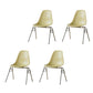 Modern Metal Dining Armless Chair Plastic Dining Side Chair for Restaurant Use Beige-Yellow Set of 4 Clearhalo ' kitchen&dining_furn' 'Dining Chairs' 'Dining Tables & Seating' 'dining_chair' 'Furniture' 'furniture_dining_chair' 'Kitchen & Dining Furniture' 'kitchen' 4275948