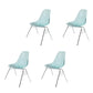 Modern Metal Dining Armless Chair Plastic Dining Side Chair for Restaurant Use Light Blue Set of 4 Clearhalo ' kitchen&dining_furn' 'Dining Chairs' 'Dining Tables & Seating' 'dining_chair' 'Furniture' 'furniture_dining_chair' 'Kitchen & Dining Furniture' 'kitchen' 4275956