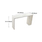 Contemporary Bar Dining Table Rectangle Wood Bar Table with Shelves in White Clearhalo 'Bar Furniture' 'Bar Tables' 'bar_tables' 'furn' 'furn_bar_tables' 'Furniture' 'furniture_bar_tables' 'Kitchen & Dining Furniture' 'kitchen&dining_furn' 'kitchen' 4284386