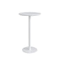 Contemporary Round Bar Dining Table Indoor Wood Bar Table with Iron Base White Without Chairs Clearhalo 'Bar Furniture' 'Bar Tables' 'bar_tables' 'furn' 'furn_bar_tables' 'Furniture' 'furniture_bar_tables' 'Kitchen & Dining Furniture' 4284407