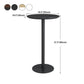 Contemporary Round Bar Dining Table Indoor Wood Bar Table with Iron Base Clearhalo 'Bar Furniture' 'Bar Tables' 'bar_tables' 'furn' 'furn_bar_tables' 'Furniture' 'furniture_bar_tables' 'Kitchen & Dining Furniture' 4284417