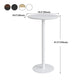 Contemporary Round Bar Dining Table Indoor Wood Bar Table with Iron Base Clearhalo 'Bar Furniture' 'Bar Tables' 'bar_tables' 'furn' 'furn_bar_tables' 'Furniture' 'furniture_bar_tables' 'Kitchen & Dining Furniture' 4284422