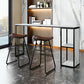 Marble Modern Sled Cocktail Bar Table with Storage Rectangle Counter Table Black Without Chairs Clearhalo 'Bar Furniture' 'Bar Tables' 'bar_tables' 'furn' 'furn_bar_tables' 'Furniture' 'furniture_bar_tables' 'Kitchen & Dining Furniture' 'kitchen&dining_furn' 'kitchen' 4284432