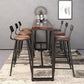 Contemporary Rectangle Bar Dining Table Indoor Wood Bar Table with Iron Base Clearhalo 'Bar Furniture' 'Bar Tables' 'bar_tables' 'furn' 'furn_bar_tables' 'Furniture' 'furniture_bar_tables' 'Kitchen & Dining Furniture' 'kitchen&dining_furn' 'kitchen' 4284542