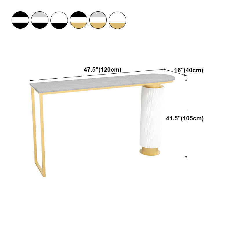Contemporary Bar Dining Table Indoor Double Pedestal Bar Height Table Clearhalo 'Bar Furniture' 'Bar Tables' 'bar_tables' 'furn' 'furn_bar_tables' 'Furniture' 'furniture_bar_tables' 'Kitchen & Dining Furniture' 'kitchen&dining_furn' 'kitchen' 4284651