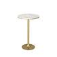 Contemporary Round Bar Dining Table Indoor Pedestal Bar Height Table 42-Inch Top Gold Without Chairs Clearhalo 'Bar Furniture' 'Bar Tables' 'bar_tables' 'furn' 'furn_bar_tables' 'Furniture' 'furniture_bar_tables' 'Kitchen & Dining Furniture' 'kitchen&dining_furn' 'kitchen' 4284691