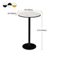 Contemporary Round Bar Dining Table Indoor Pedestal Bar Height Table 42-Inch Top Clearhalo 'Bar Furniture' 'Bar Tables' 'bar_tables' 'furn' 'furn_bar_tables' 'Furniture' 'furniture_bar_tables' 'Kitchen & Dining Furniture' 'kitchen&dining_furn' 'kitchen' 4284697