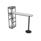 Modern Bar Dining Table Indoor Bar Height Pub Table with Shelves 42-Inch Top Black Without Chairs Clearhalo 'Bar Furniture' 'Bar Tables' 'bar_tables' 'furn' 'furn_bar_tables' 'Furniture' 'furniture_bar_tables' 'Kitchen & Dining Furniture' 'kitchen&dining_furn' 'kitchen' 4284721