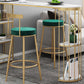 Modern Bar Dining Table Indoor Bar Height Pub Table Iron Base with Shelves Clearhalo 'Bar Furniture' 'Bar Tables' 'bar_tables' 'furn' 'furn_bar_tables' 'Furniture' 'furniture_bar_tables' 'Kitchen & Dining Furniture' 'kitchen&dining_furn' 'kitchen' 4284778