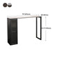 Bar Height Pub Table Modern Marble Rectangle Storage Indoor Counter Wine Table Clearhalo 'Bar Furniture' 'Bar Tables' 'bar_tables' 'furn' 'furn_bar_tables' 'Furniture' 'furniture_bar_tables' 'Kitchen & Dining Furniture' 'kitchen&dining_furn' 'kitchen' 4284870