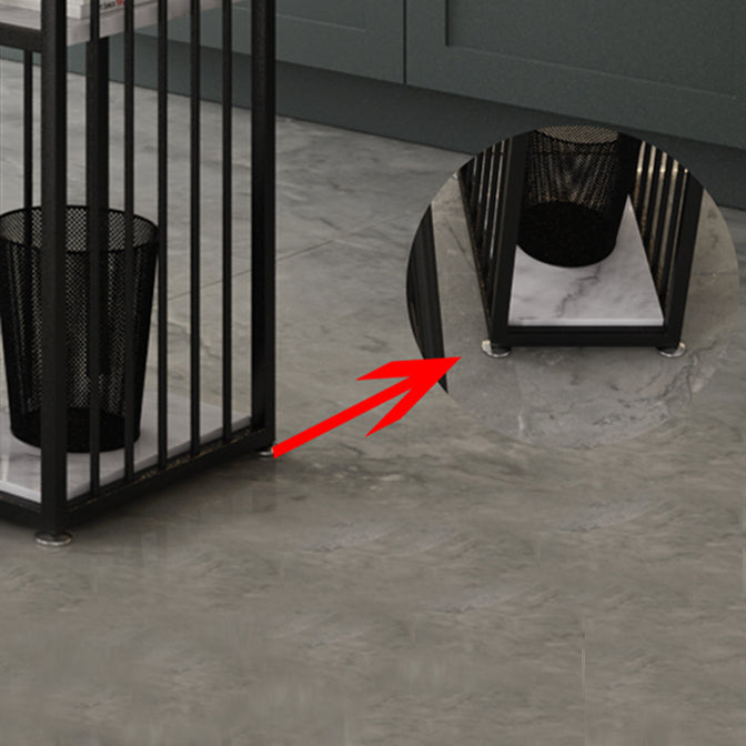 White Marble Kitchen Counter-height Pub Table Rectangle Bar Dining Table Clearhalo 'Bar Furniture' 'Bar Tables' 'bar_tables' 'furn' 'furn_bar_tables' 'Furniture' 'furniture_bar_tables' 'Kitchen & Dining Furniture' 'kitchen&dining_furn' 'kitchen' 4284900