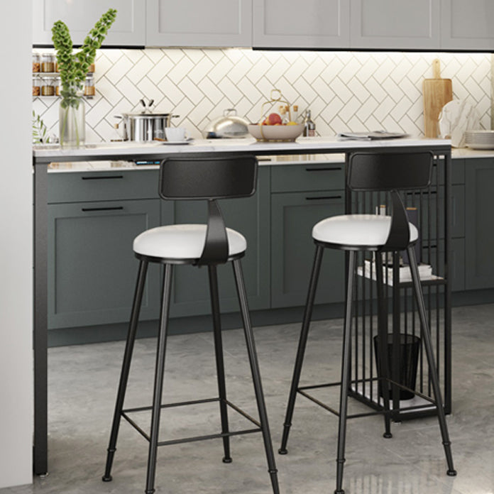 White Marble Kitchen Counter-height Pub Table Rectangle Bar Dining Table Clearhalo 'Bar Furniture' 'Bar Tables' 'bar_tables' 'furn' 'furn_bar_tables' 'Furniture' 'furniture_bar_tables' 'Kitchen & Dining Furniture' 'kitchen&dining_furn' 'kitchen' 4284905