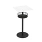 Contemporary Bar Dining Table Indoor Pedestal Marble Top Bar Height Table 42-Inch Top Black White Square Clearhalo 'Bar Furniture' 'Bar Tables' 'bar_tables' 'furn' 'furn_bar_tables' 'Furniture' 'furniture_bar_tables' 'Kitchen & Dining Furniture' 'kitchen&dining_furn' 'kitchen' 4284913