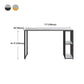 Contemporary Rectangle Bar Dining Table Marble Top Bar Table with Shelves Clearhalo 'Bar Furniture' 'Bar Tables' 'bar_tables' 'furn' 'furn_bar_tables' 'Furniture' 'furniture_bar_tables' 'Kitchen & Dining Furniture' 'kitchen&dining_furn' 'kitchen' 4284952