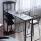 Modern Rectangle Bistro Bar Height Cocktail Table Marble Sled Indoor Bar Table Clearhalo 'Bar Furniture' 'Bar Tables' 'bar_tables' 'furn' 'furn_bar_tables' 'Furniture' 'furniture_bar_tables' 'Kitchen & Dining Furniture' 'kitchen&dining_furn' 'kitchen' 4285046