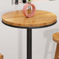 Modern Round Bar Dining Table Indoor Wood Top Bar Height Pub Table Iron Base Clearhalo 'Bar Furniture' 'Bar Tables' 'bar_tables' 'furn' 'furn_bar_tables' 'Furniture' 'furniture_bar_tables' 'Kitchen & Dining Furniture' 'kitchen&dining_furn' 'kitchen' 4285116