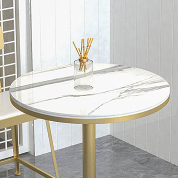 Contemporary Round Bar Dining Table Indoor Bar Height Pub Table Iron Base Clearhalo 'Bar Furniture' 'Bar Tables' 'bar_tables' 'furn' 'furn_bar_tables' 'Furniture' 'furniture_bar_tables' 'Kitchen & Dining Furniture' 'kitchen&dining_furn' 'kitchen' 4285149