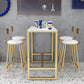 Contemporary Marble Pub Height Dining Table Trestle Indoor Counter Height Dining Table Clearhalo 'Bar Furniture' 'Bar Tables' 'bar_tables' 'furn' 'furn_bar_tables' 'Furniture' 'furniture_bar_tables' 'Kitchen & Dining Furniture' 'kitchen&dining_furn' 'kitchen' 4285203