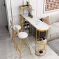 Wine Rack Modern Bistro Bar Desk Marble Sled Bar Height Indoor Cocktail Table Clearhalo 'Bar Furniture' 'Bar Tables' 'bar_tables' 'furn' 'furn_bar_tables' 'Furniture' 'furniture_bar_tables' 'Kitchen & Dining Furniture' 'kitchen&dining_furn' 'kitchen' 4285239