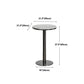 Modern Round Bar Dining Table Indoor White Top Bar Height Pub Table Metal Base in Black Clearhalo 'Bar Furniture' 'Bar Tables' 'bar_tables' 'furn' 'furn_bar_tables' 'Furniture' 'furniture_bar_tables' 'Kitchen & Dining Furniture' 'kitchen&dining_furn' 'kitchen' 4285256