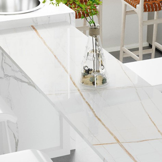 Marble Modern Double pedestal Patio Bar Table Indoor Bistro Bar Height Cocktail Table Clearhalo 'Bar Furniture' 'Bar Tables' 'bar_tables' 'furn' 'furn_bar_tables' 'Furniture' 'furniture_bar_tables' 'Kitchen & Dining Furniture' 4286386