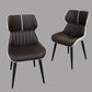 Contemporary Parsons Arm Chairs Leather Curved Dining and Accent Chairs Clearhalo ' kitchen&dining_furn' 'Dining Chairs' 'Dining Tables & Seating' 'dining_chair' 'furn' 'furn_dining_chair' 'Furniture' 'furniture_dining_chair' 'Kitchen & Dining Furniture' 'kitchen' 4286434