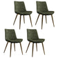 Scandinavian Metal Indoor-Outdoor Dining Chairs Parsons Chair with Metal Legs Green 4 Piece Set Clearhalo ' kitchen&dining_furn' 'Dining Chairs' 'Dining Tables & Seating' 'dining_chair' 'furn' 'furn_dining_chair' 'Furniture' 'furniture_dining_chair' 'Kitchen & Dining Furniture' 'kitchen' 4286471