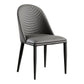 Modern Leather Curved Sloped Armless Chair Matte Finish Parsons Chair Clearhalo ' kitchen&dining_furn' 'Dining Chairs' 'Dining Tables & Seating' 'dining_chair' 'furn' 'furn_dining_chair' 'Furniture' 'furniture_dining_chair' 'Kitchen & Dining Furniture' 'kitchen' 4286482