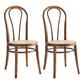 Traditional Wood Indoor-Outdoor Chairs Windsor Back Side Chair Walnut 2 Piece Set Clearhalo ' kitchen&dining_furn' 'Dining Chairs' 'Dining Tables & Seating' 'dining_chair' 'furn' 'furn_dining_chair' 'Furniture' 'furniture_dining_chair' 'Kitchen & Dining Furniture' 'kitchen' 4286493
