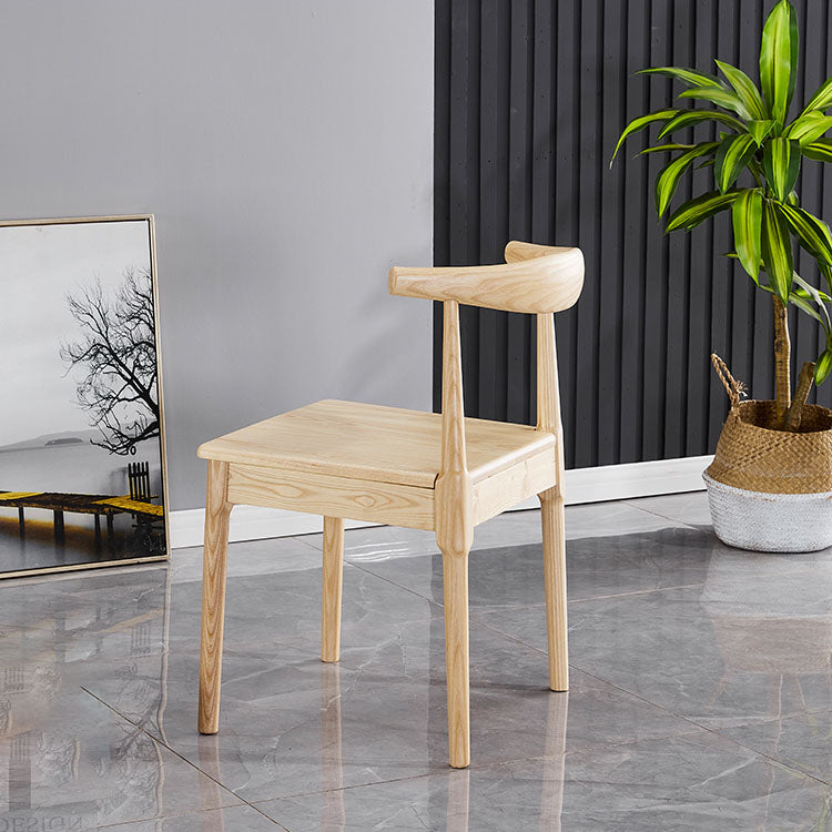 Modern Wood Dining Armless Chair Ladder Back Dining Chair for Kitchen Clearhalo ' kitchen&dining_furn' 'Dining Chairs' 'Dining Tables & Seating' 'dining_chair' 'furn' 'furn_dining_chair' 'Furniture' 'furniture_dining_chair' 'Kitchen & Dining Furniture' 'kitchen' 4286508