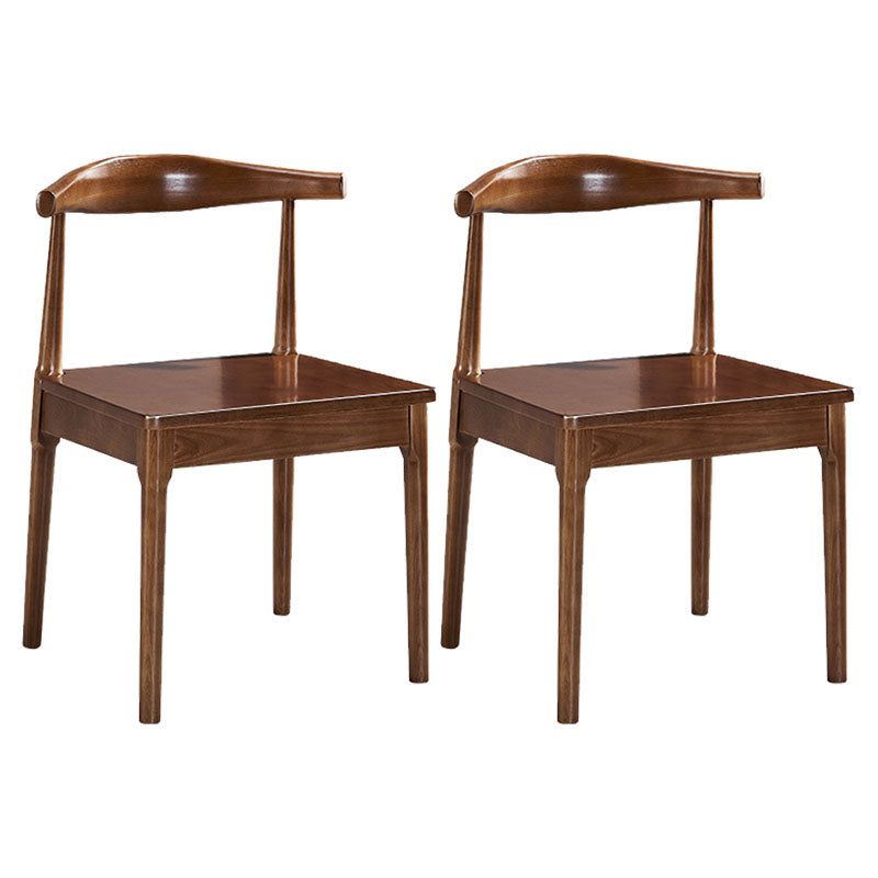 Modern Wood Dining Armless Chair Ladder Back Dining Chair for Kitchen Coffee 2 Piece Set Clearhalo ' kitchen&dining_furn' 'Dining Chairs' 'Dining Tables & Seating' 'dining_chair' 'furn' 'furn_dining_chair' 'Furniture' 'furniture_dining_chair' 'Kitchen & Dining Furniture' 'kitchen' 4286512
