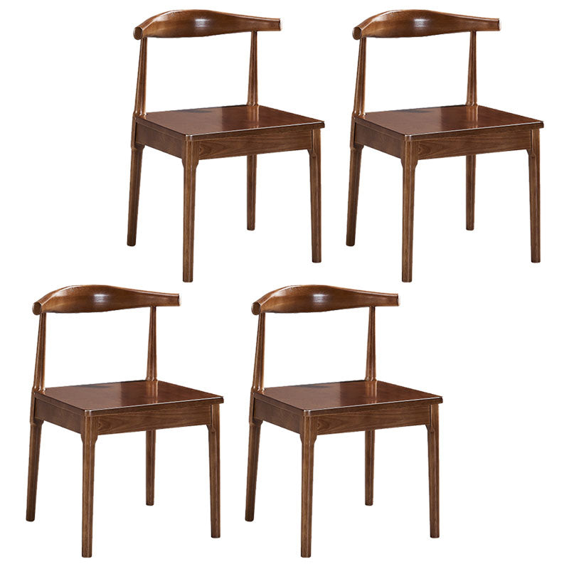 Modern Wood Dining Armless Chair Ladder Back Dining Chair for Kitchen Coffee 4 Piece Set Clearhalo ' kitchen&dining_furn' 'Dining Chairs' 'Dining Tables & Seating' 'dining_chair' 'furn' 'furn_dining_chair' 'Furniture' 'furniture_dining_chair' 'Kitchen & Dining Furniture' 'kitchen' 4286514