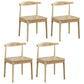 Modern Wood Dining Armless Chair Ladder Back Dining Chair for Kitchen Natural 4 Piece Set Clearhalo ' kitchen&dining_furn' 'Dining Chairs' 'Dining Tables & Seating' 'dining_chair' 'furn' 'furn_dining_chair' 'Furniture' 'furniture_dining_chair' 'Kitchen & Dining Furniture' 'kitchen' 4286521