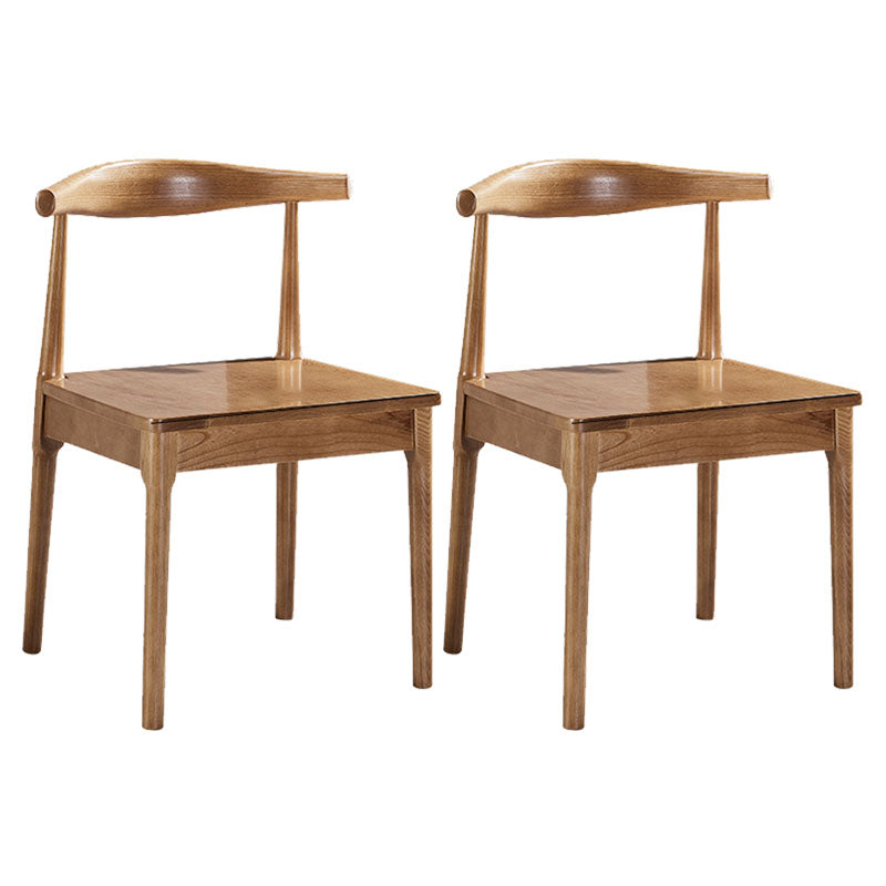 Modern Wood Dining Armless Chair Ladder Back Dining Chair for Kitchen Khaki 2 Piece Set Clearhalo ' kitchen&dining_furn' 'Dining Chairs' 'Dining Tables & Seating' 'dining_chair' 'furn' 'furn_dining_chair' 'Furniture' 'furniture_dining_chair' 'Kitchen & Dining Furniture' 'kitchen' 4286524