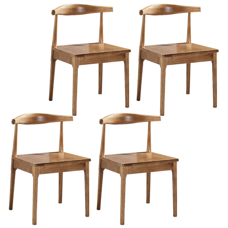 Modern Wood Dining Armless Chair Ladder Back Dining Chair for Kitchen Khaki 4 Piece Set Clearhalo ' kitchen&dining_furn' 'Dining Chairs' 'Dining Tables & Seating' 'dining_chair' 'furn' 'furn_dining_chair' 'Furniture' 'furniture_dining_chair' 'Kitchen & Dining Furniture' 'kitchen' 4286525