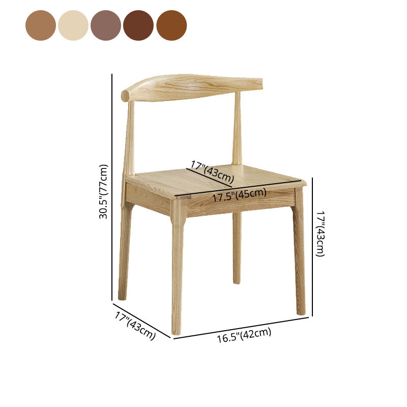 Modern Wood Dining Armless Chair Ladder Back Dining Chair for Kitchen Clearhalo ' kitchen&dining_furn' 'Dining Chairs' 'Dining Tables & Seating' 'dining_chair' 'furn' 'furn_dining_chair' 'Furniture' 'furniture_dining_chair' 'Kitchen & Dining Furniture' 'kitchen' 4286529