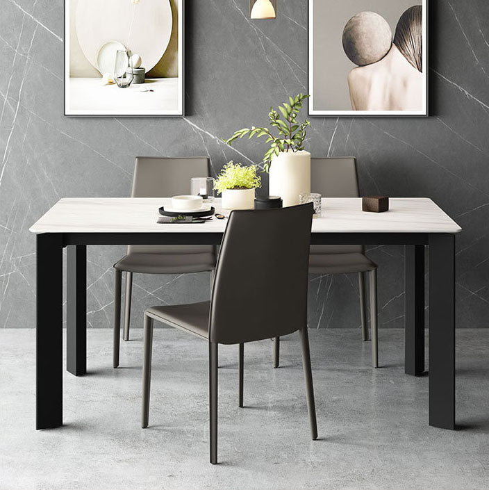 Contemporary Leather Curved Dining Chair Parsons Chair for Brasserie Clearhalo ' kitchen&dining_furn' 'Dining Chairs' 'Dining Tables & Seating' 'dining_chair' 'furn' 'furn_dining_chair' 'Furniture' 'furniture_dining_chair' 'Kitchen & Dining Furniture' 'kitchen' 4286552