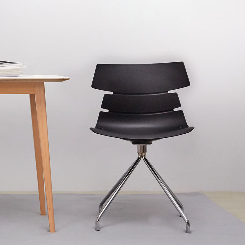 Contemporary Plastic Side Chair Solid Back Dining Chair for Restaurant Clearhalo ' kitchen&dining_furn' 'Dining Chairs' 'Dining Tables & Seating' 'dining_chair' 'furn' 'furn_dining_chair' 'Furniture' 'furniture_dining_chair' 'Kitchen & Dining Furniture' 'kitchen' 4286566