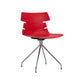 Contemporary Plastic Side Chair Solid Back Dining Chair for Restaurant Red 1 Piece Clearhalo ' kitchen&dining_furn' 'Dining Chairs' 'Dining Tables & Seating' 'dining_chair' 'furn' 'furn_dining_chair' 'Furniture' 'furniture_dining_chair' 'Kitchen & Dining Furniture' 'kitchen' 4286570